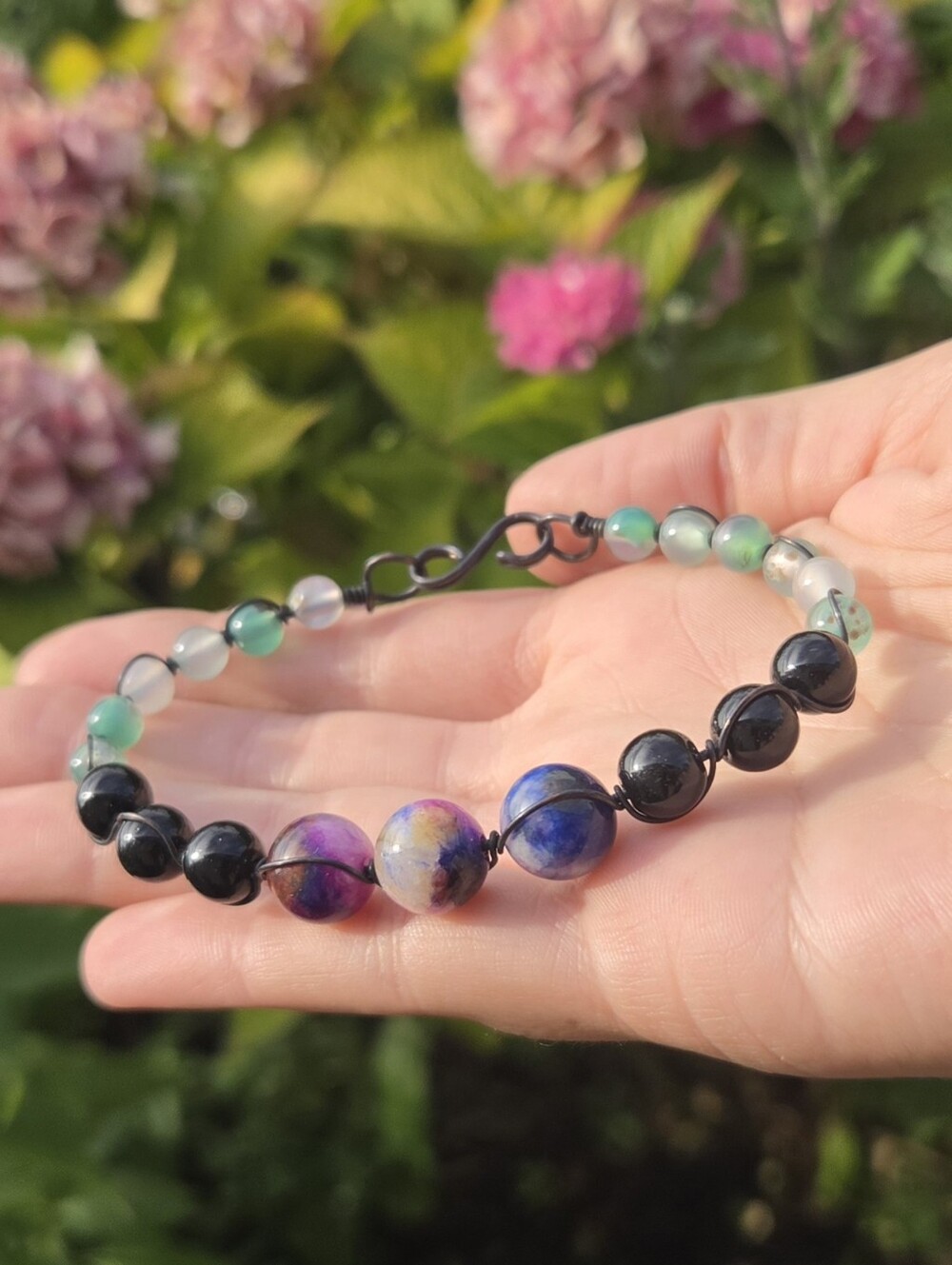 Handcrafted Copper & Beads BOHO Bracelet
